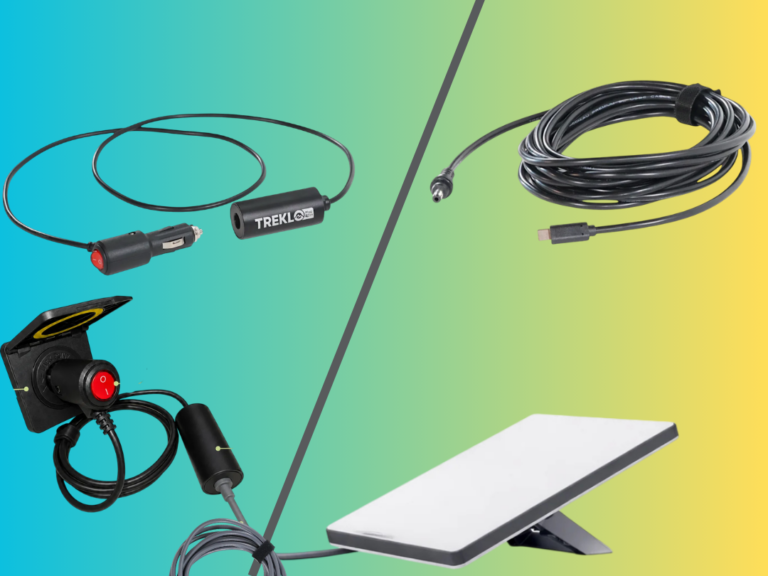 A comparison between USB-C and Cig adapter starlink Mini power supply for use in cars, rvs, trucks, or portable power stations